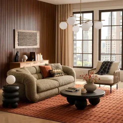 Hot Solari Performance Fabric Sofa 3 Seater Sofas