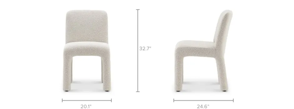 Outlet Sonia Performance Bouclé Dining Chair Dining Chairs