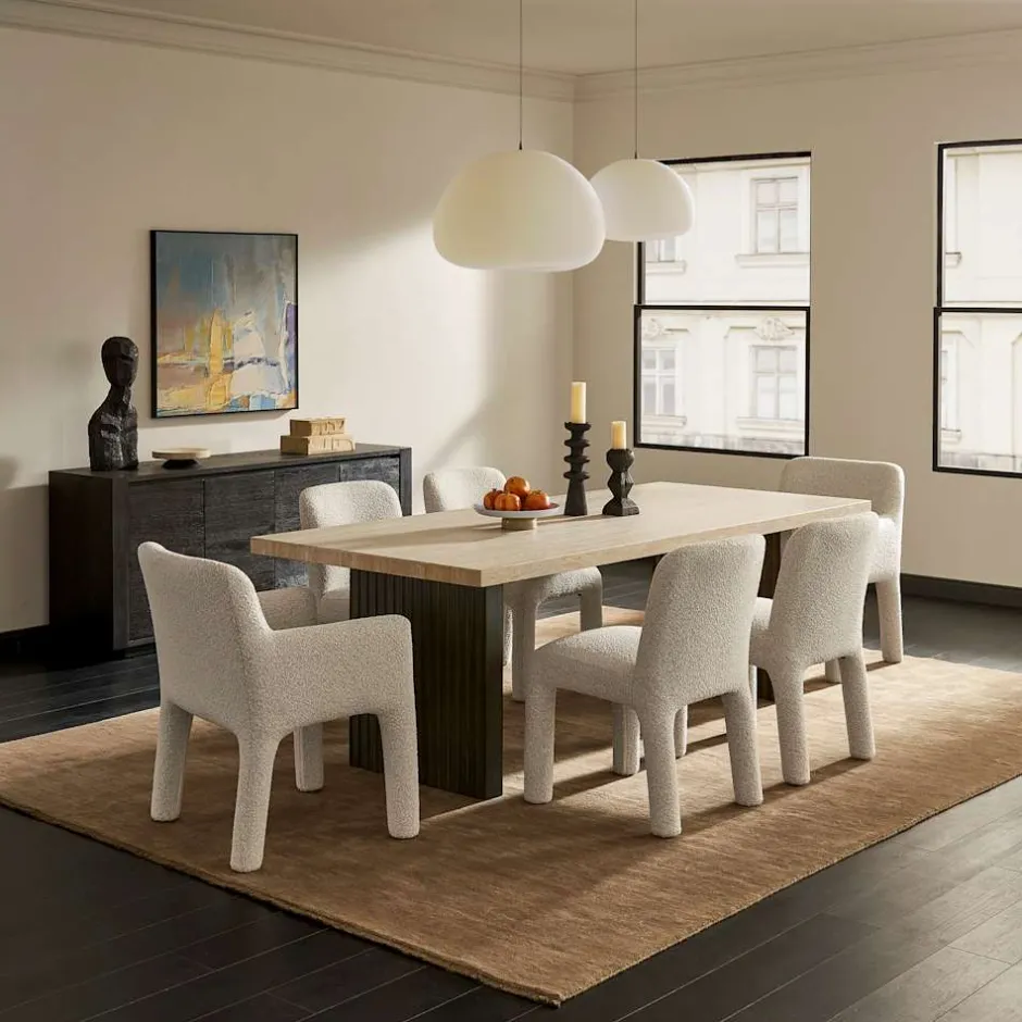 Outlet Sonia Performance Bouclé Dining Chair Dining Chairs