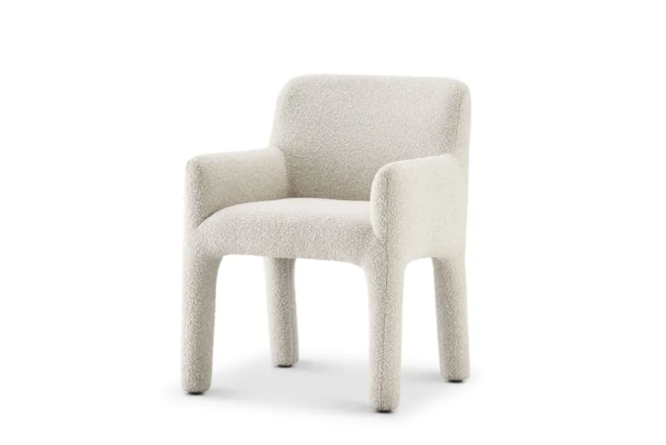 Online Sonia Performance Bouclé Dining Arm Chair Office Chairs|Dining Chairs