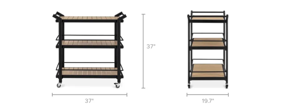 Outlet Sorrento Outdoor Bar Cart Small Outdoor Furniture|Sideboards & Buffet Cabinets