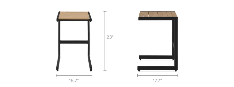 New Sorrento Outdoor C-Side Table Small Outdoor Furniture|Outdoor Coffee & Side Tables