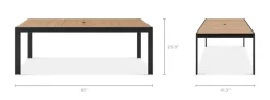 Outlet Sorrento Outdoor Dining Table Outdoor Dining & Bar Tables
