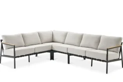 New Sorrento Outdoor Extended L-Shape Sectional Sofa Outdoor Sofas