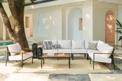New Sorrento Outdoor Extended L-Shape Sectional Sofa Outdoor Sofas