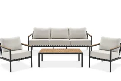 Clearance Sorrento Outdoor Sofa, 2 Lounge Chairs & Coffee Table Set Outdoor Sofas|Outdoor Furniture Sets