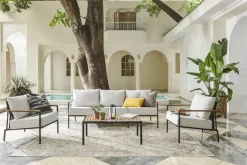 Clearance Sorrento Outdoor Sofa, 2 Lounge Chairs & Coffee Table Set Outdoor Sofas|Outdoor Furniture Sets