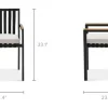 Clearance Sorrento Stackable Outdoor Dining Armchair Set Outdoor Chairs & Bar Stools|Outdoor Furniture Sets