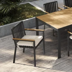 Clearance Sorrento Stackable Outdoor Dining Armchair Set Outdoor Chairs & Bar Stools|Outdoor Furniture Sets