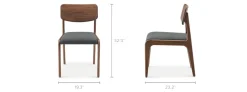 Clearance Vincent Chair, Walnut Dining Chairs