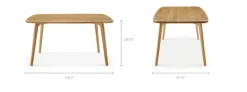 Outlet Vincent Dining Table, Oak Dining Tables
