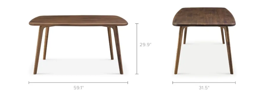 Fashion Vincent Dining Table, Walnut Dining Tables