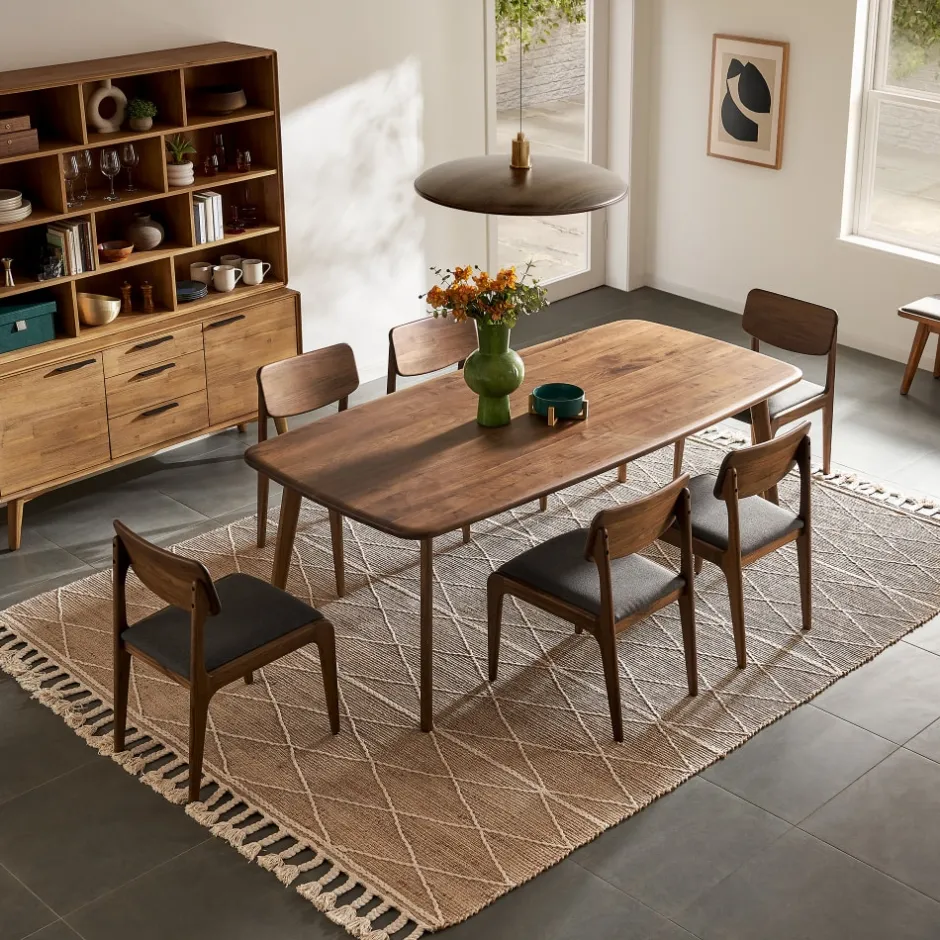 Fashion Vincent Dining Table, Walnut Dining Tables