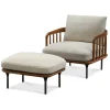 Outlet Wayne Armchair with Ottoman Armchairs And Accent Chairs|Living Room Sets