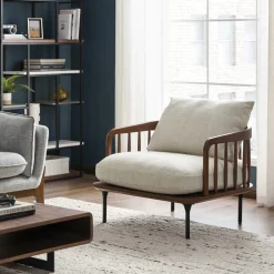 Outlet Wayne Armchair with Ottoman Armchairs And Accent Chairs|Living Room Sets