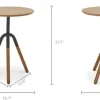 Discount Zane Side Table, Dark Walnut Side Tables|Small Living Room Furniture