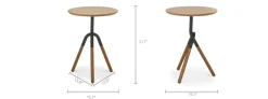 Discount Zane Side Table, Dark Walnut Side Tables|Small Living Room Furniture
